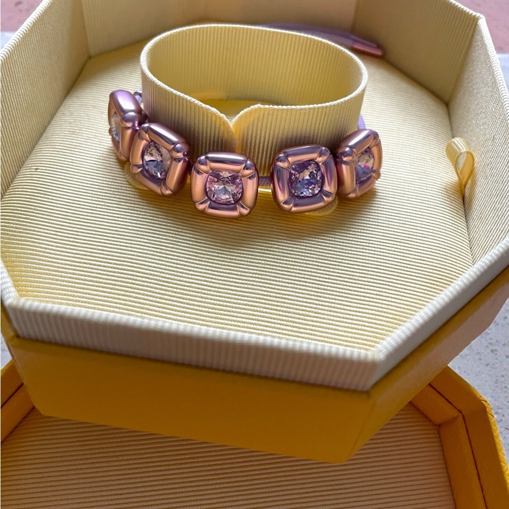 Swarovski Bracelet - Women's 5613731 Dulcis Purple Aluminum Crystal Bracelet NWT
